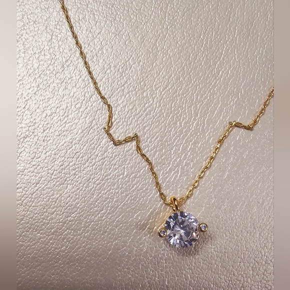 ⚡️HOST PICK⚡️Kate Spade Gold Plated Authentic Necklace Chain 16  2" crystal - Picture 3 of 5